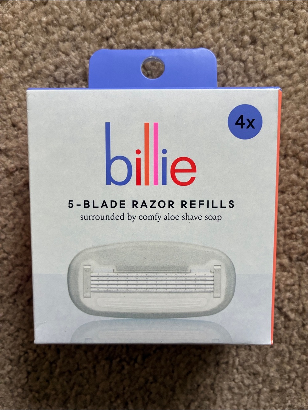 billie 5-Blade Razor Refills - 4 Refills